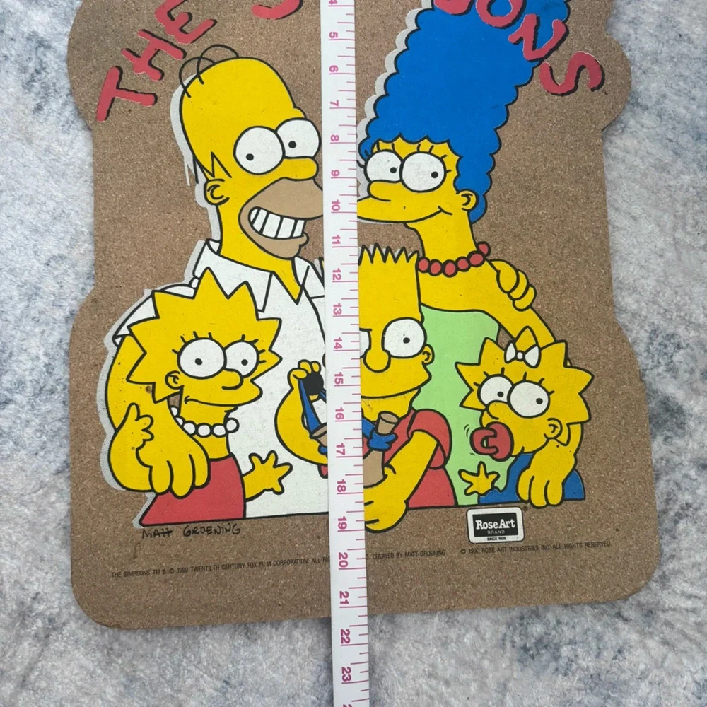Vintage 1990 ROSE ART “THE SIMPSONS” cork board